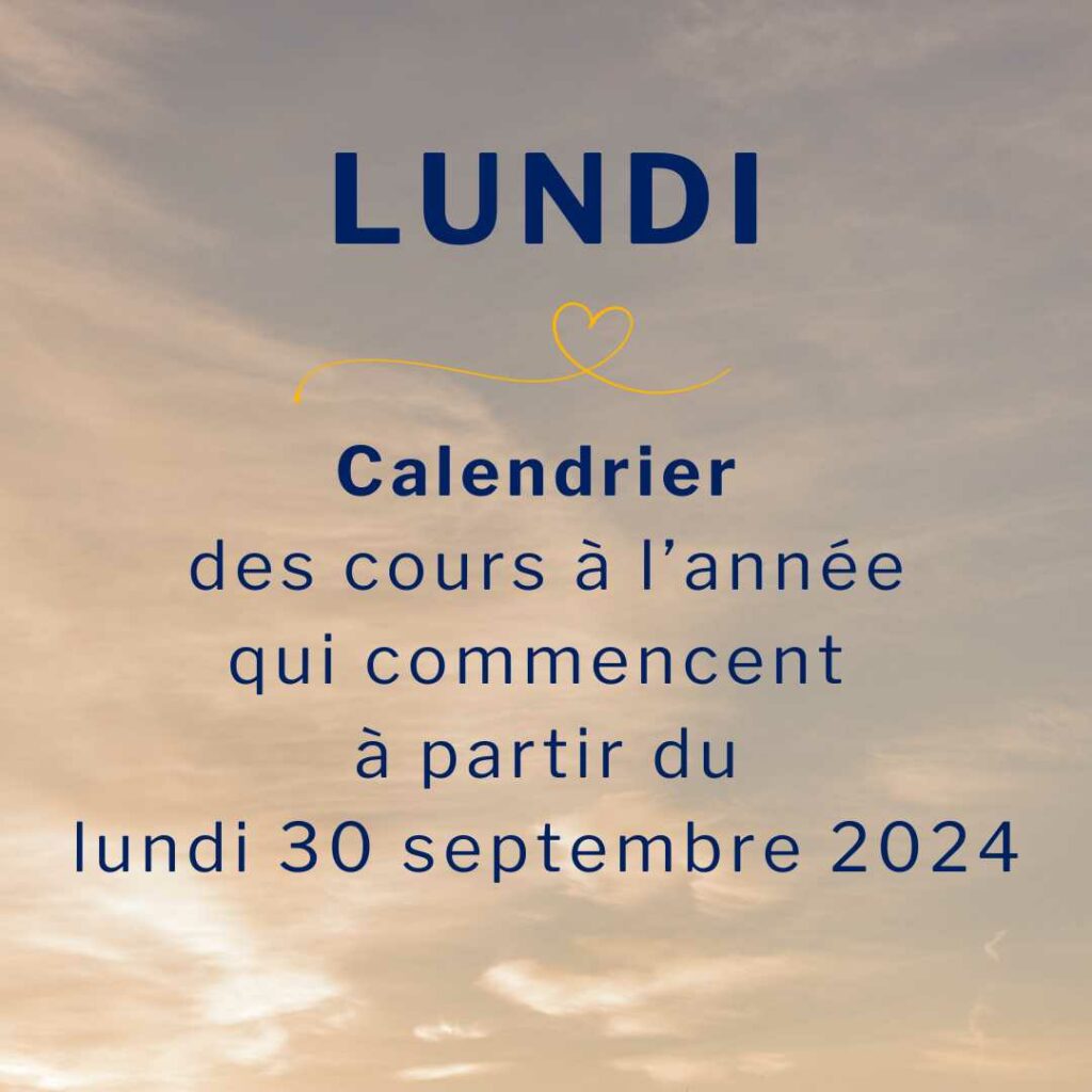 Cours de langue le lundi