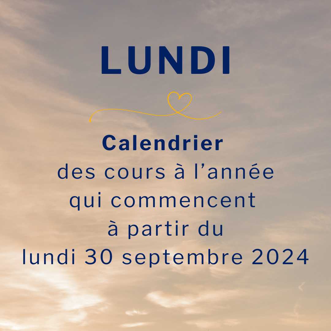 Cours de langue le lundi